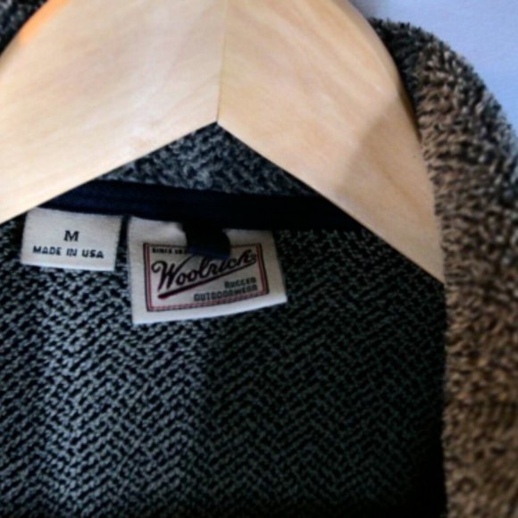 Vintage Woolrich Gray Polyester Belted Coat Made In USA Size Medium Woman - Picture 6 of 6